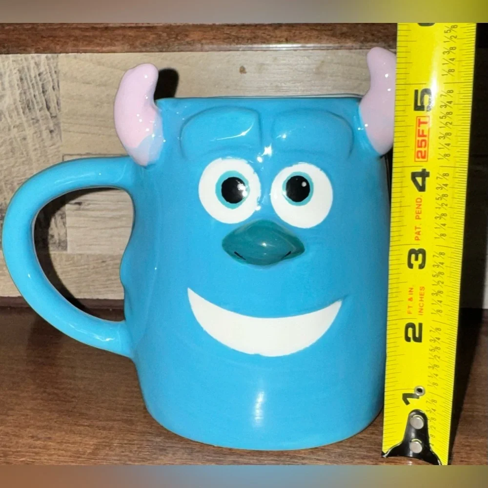 Super Cute 🥰 Disney Pixar Monsters Inc Sully  face with horns 😈 3D design Mug - Picture 9 of 11